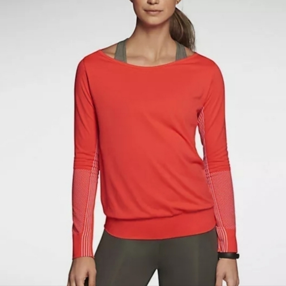 Nike Drifit Epic Lasercut Long Sleeve Running Top Size XS
